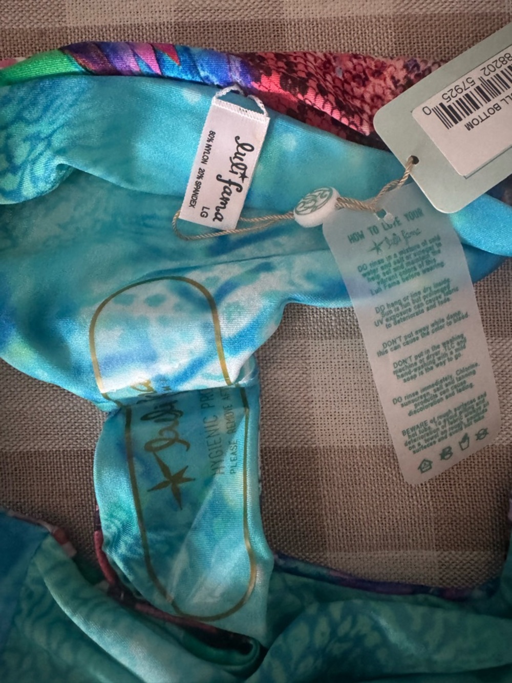 Luli Fama Gorgeous Chaos Two-Piece Swim Set NWT - Picture 3 of 6